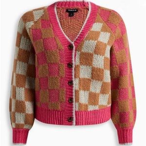 Torrid Chunky Cardigan V-Neck Button Front Sweater size 4